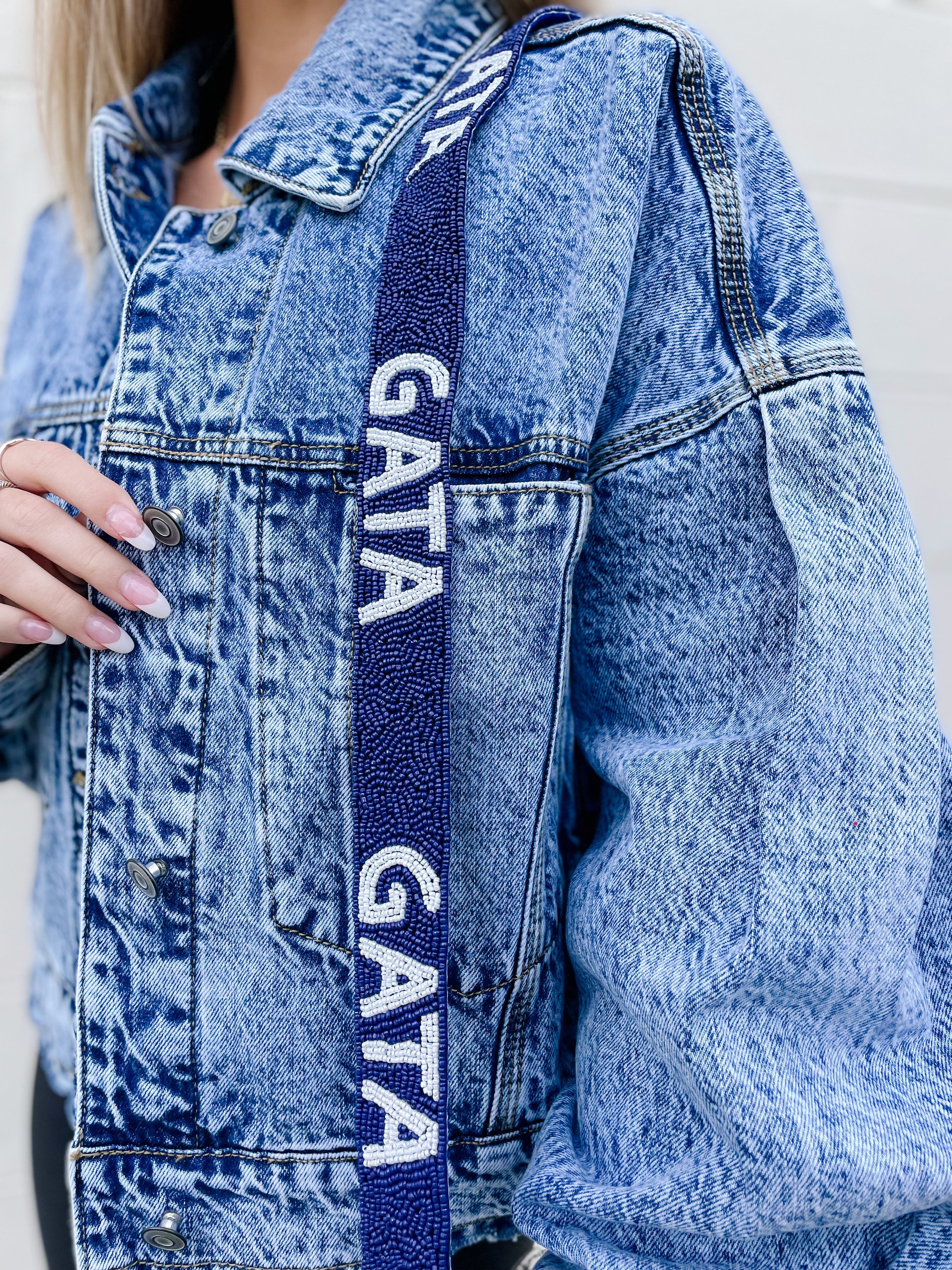 Georgia Southern Beaded Purse Strap