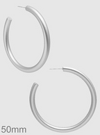 Large Matte Round Hoops