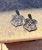 Bulldog Cutout Earrings