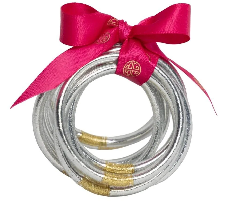 Budha Girl Silver All Weather Bangles
