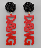 Georgia Gameday Letter Earrings
