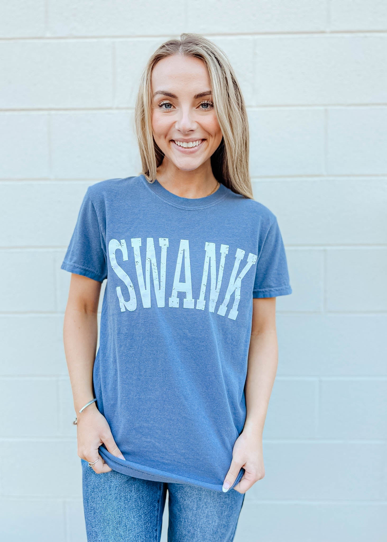 Swank Varsity Letter Tee