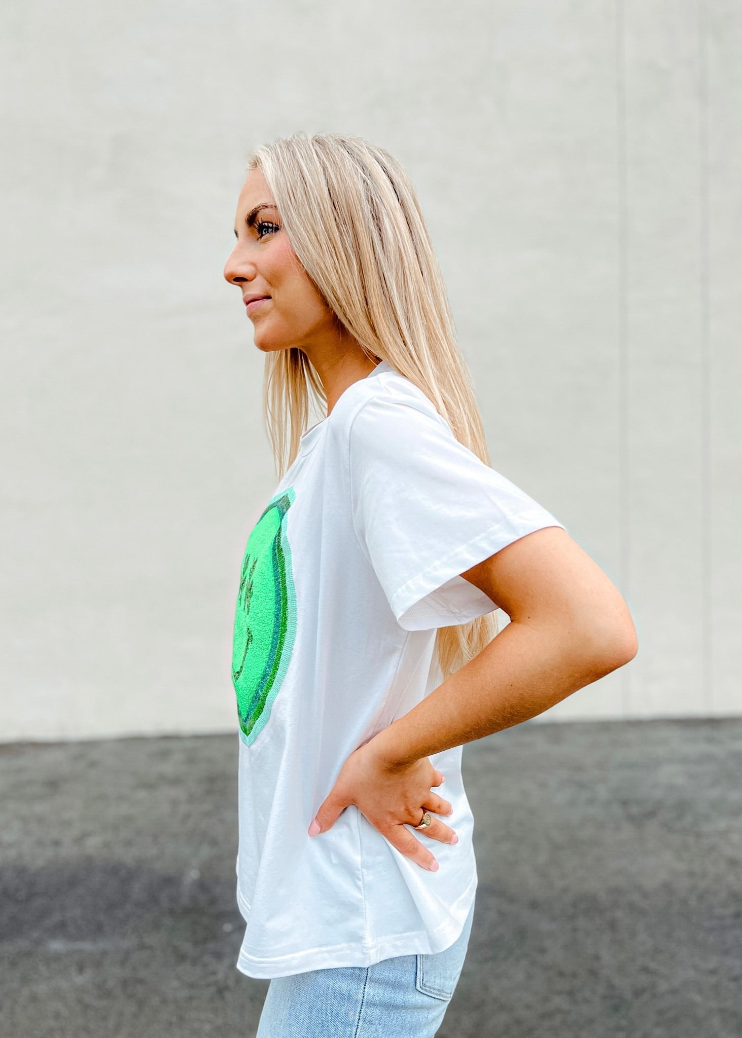 Shamrock Smiley Tee